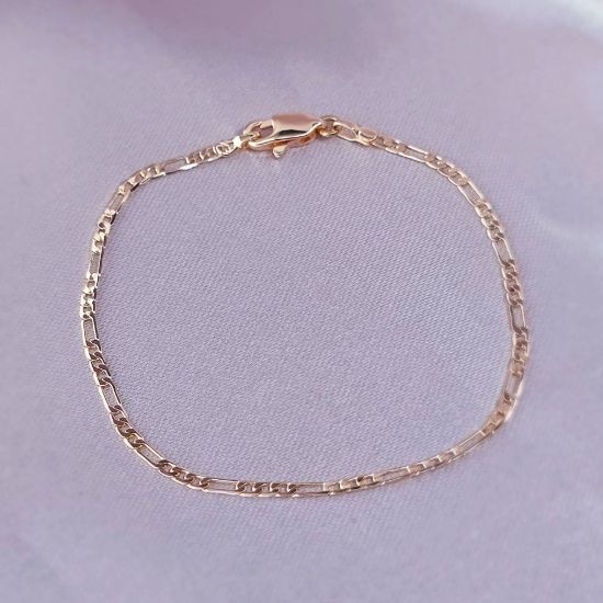 Imagen de Pulsera Tejido Cartier o Fígaro Talla 1602