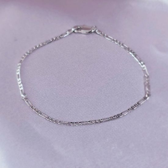 Imagen de Pulsera Tejido Cartier o Fígaro Talla 1802