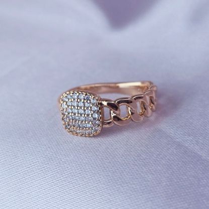 Imagen de Anillo Cuadro con Chispas