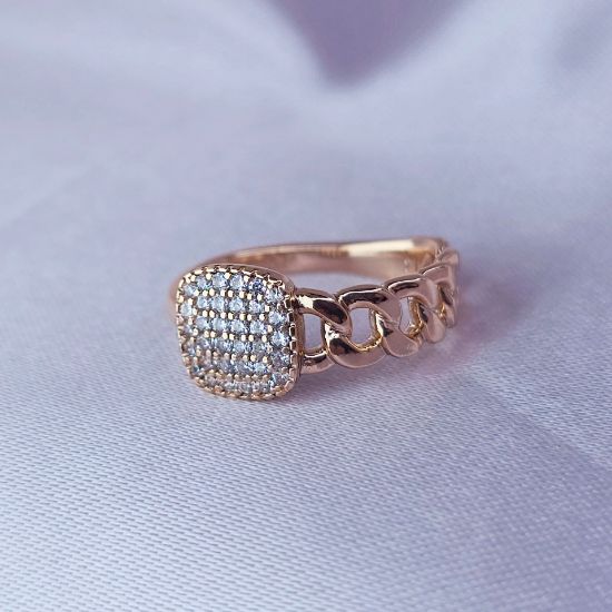 Imagen de Anillo Cuadro con Chispas