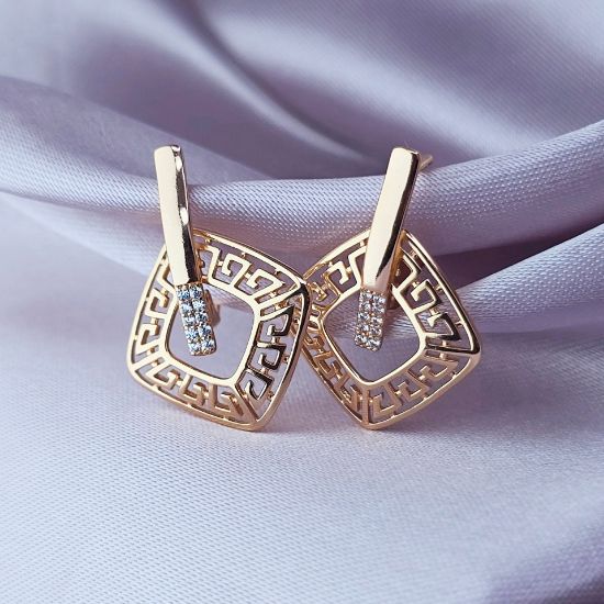 Imagen de Arete Grecas y Brillos