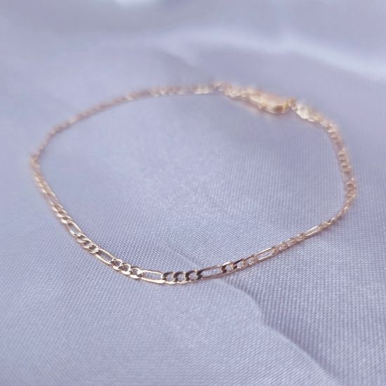 Imagen de Pulsera Tejido Cartier o Fígaro Talla 1802