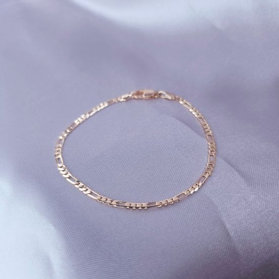 Imagen de Pulsera Tejido Cartier o Fígaro Talla 1702
