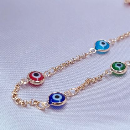 Imagen de Collar Ojitos de la Suerte Multicolor Talla 4602