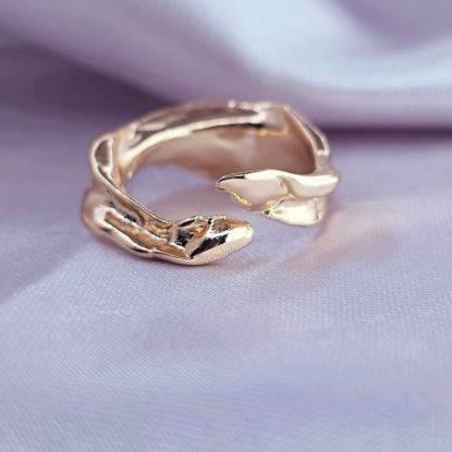Imagen de Anillo Semiabierto Líquido de Oro Talla 6