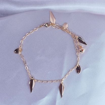 Imagen de Pulsera Tobillera Picos de Oro  2402