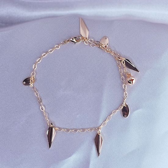 Imagen de Pulsera Tobillera Picos de Oro  2402