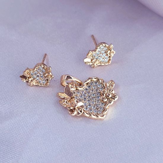 Imagen de Juego Corazones Mariposas y Flores