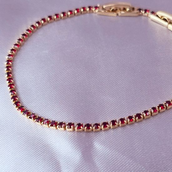 Imagen de Pulsera Cristales Rojos Pasión