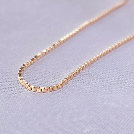 Imagen de Cadena Bismark o Cubos Oro Dorado Talla 6001