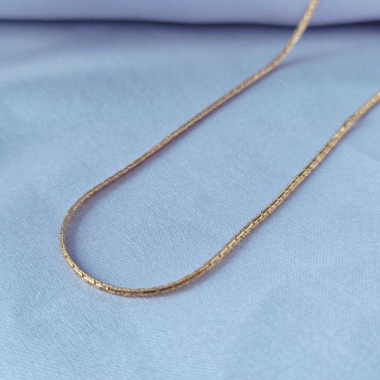 Imagen de Cadena Tejido Trigo Oro Dorado Talla 4501