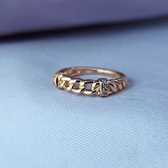 Imagen de Anillo Barbada con Cristales