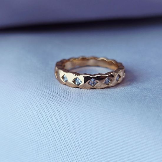 Imagen de Anillo Rombos Lujosos