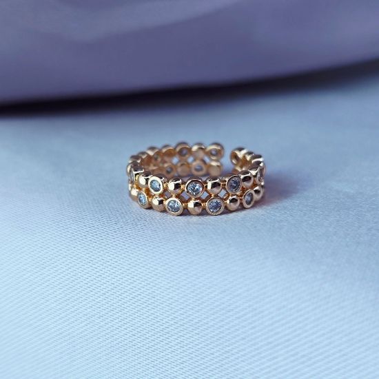 Imagen de Anillo Uniendo Esferas y Diamantes