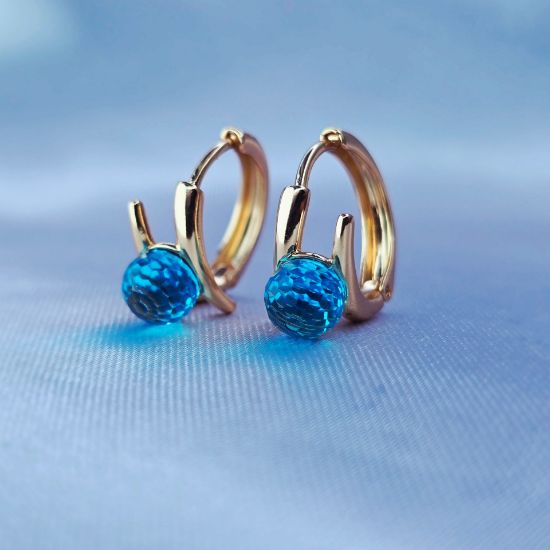 Imagen de Huggie Bola de Fuego Swarovski Cielo