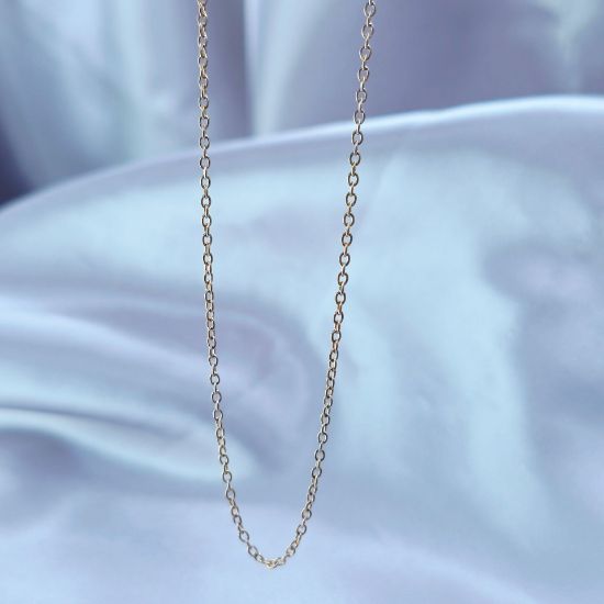 Imagen de Cadena Tejido Aros Oro Amarillo Talla 4501