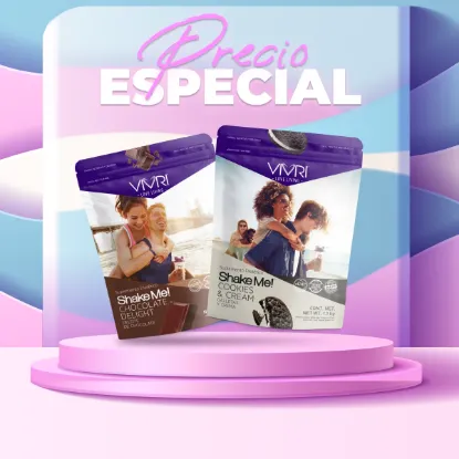 Picture of 1 Shake Me de Chocolate + 1 Shake Me de Cookies & Cream
