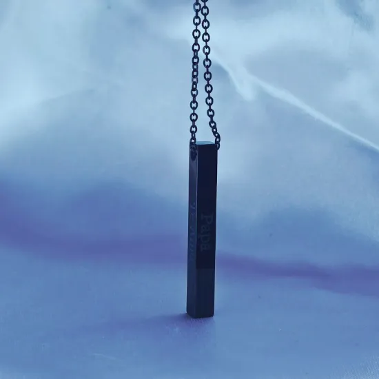 Imagen de Collar Te Amo Papá Oro Negro