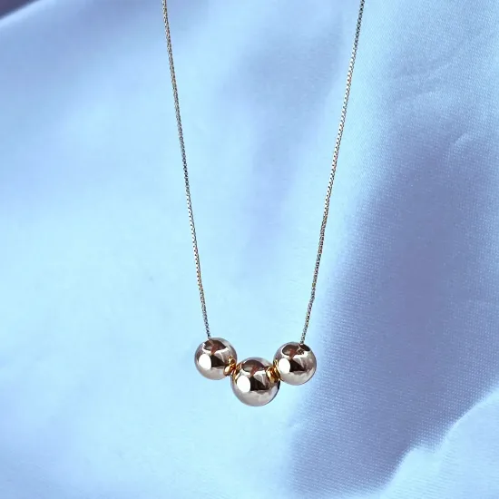 Imagen de Collar Esferas de Oro Mágicas  4301