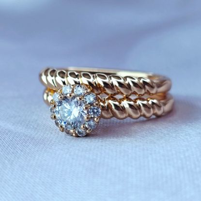 Imagen de Anillo Alianza Dorada y Real 