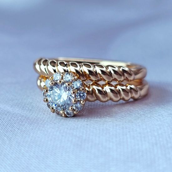 Imagen de Anillo Alianza Dorada y Real 