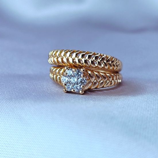Imagen de Anillo Alianza Margarita 