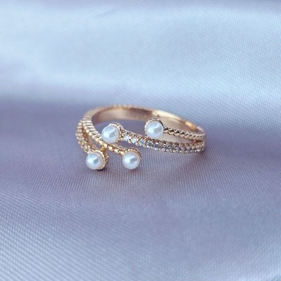 Imagen de Anillo Cuatro Perlitas