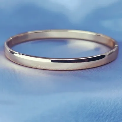 Imagen de Brazalete Círculo Oro Dorado Talla 1904