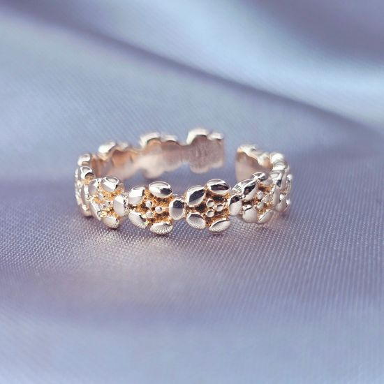 Imagen de Anillo Semiabierto Radiante Talla 6