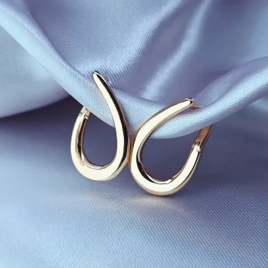 Imagen de Huggie Silueta Gota de Oro