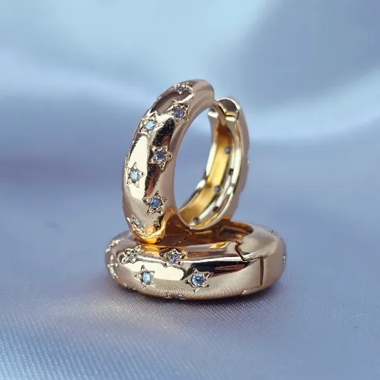 Imagen de Arracada Estrellas Románticas