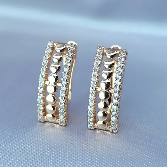 Imagen de Huggie Luneas de Oro y Brillos