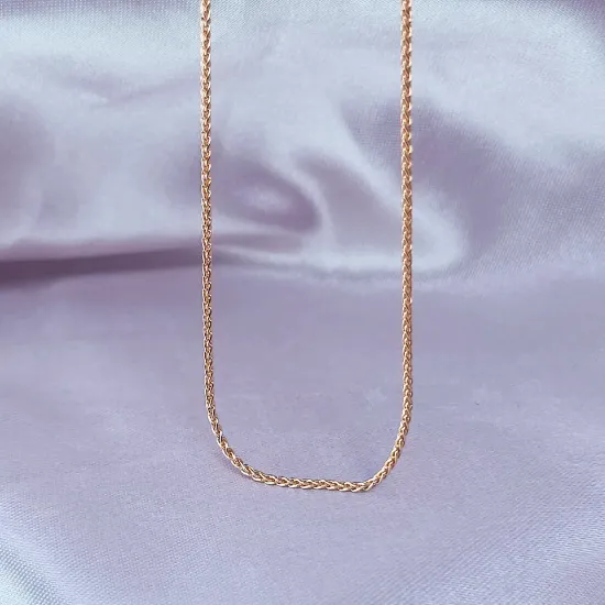 Imagen de Cadena Tejido Trigo Oro Dorado Talla 8001