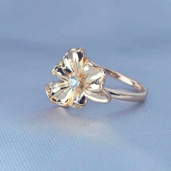 Imagen de Anillo Flor de Oro 