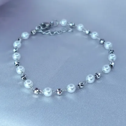 Imagen de Pulsera Perlas y Municiones Talla 1602