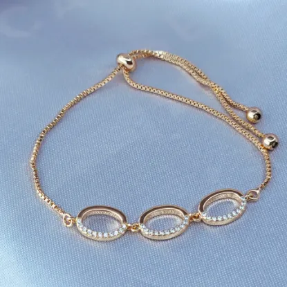 Imagen de Pulsera Ajustable Tres Riquezas Talla 2502