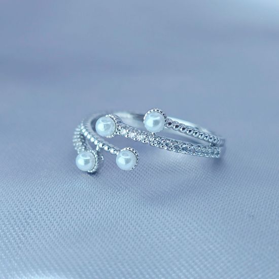 Imagen de Anillo Cuatro Perlas de Lujo