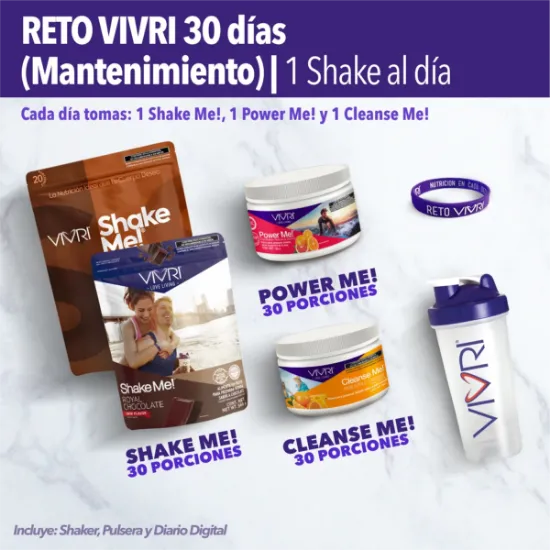 Imagen de RETO VIVRI 30 días (Mantenimiento) - 1 Shake al día