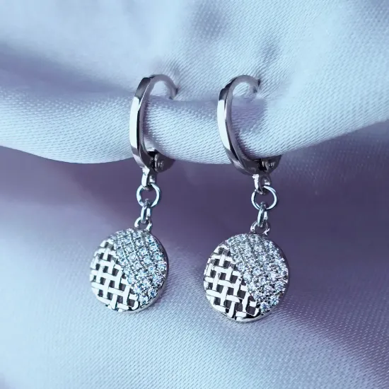 Imagen de Arete Círculo Combinado