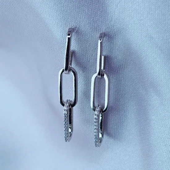 Imagen de Arete Eslabones Entrelazados
