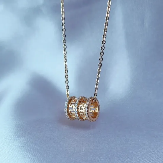 Imagen de Collar Barril con Grecas Talla 4101