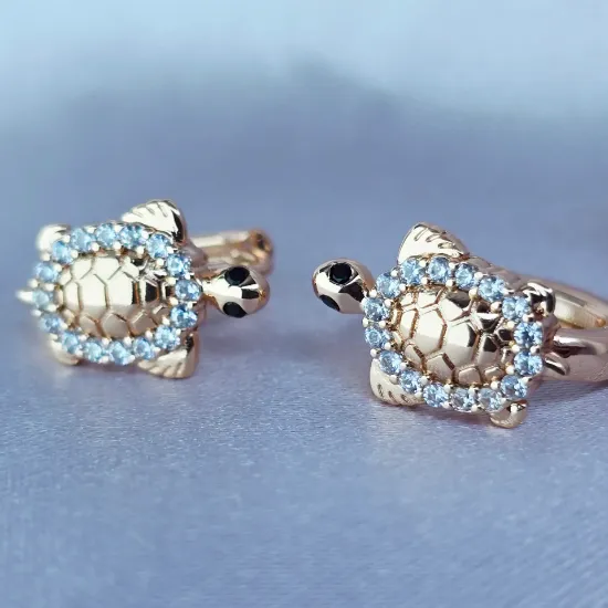 Imagen de Huggie Tortuga con Diamantes