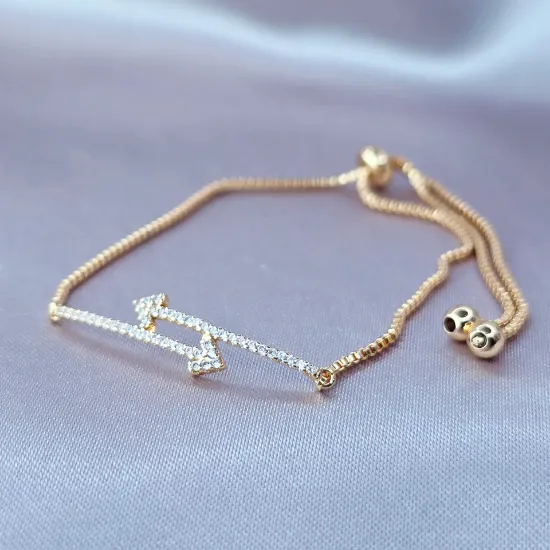 Imagen de Pulsera Ajustable Dos Flechas  2501