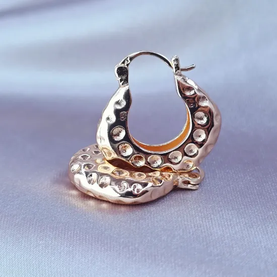 Imagen de Arete Texturizado de Oro