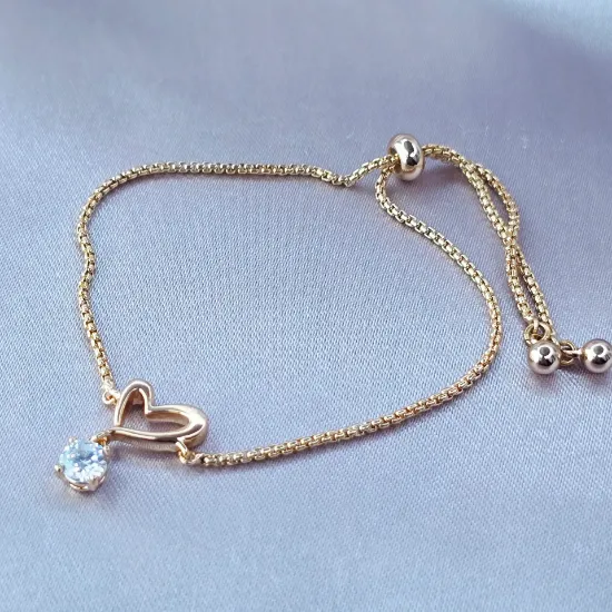 Imagen de Pulsera Ajuste Corazón Vivri y Brillo  2501