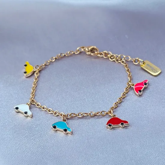 Imagen de Pulsera Carritos de Colores  1301