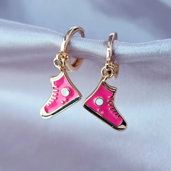 Imagen de Arete Tenis Fucsia de Moda