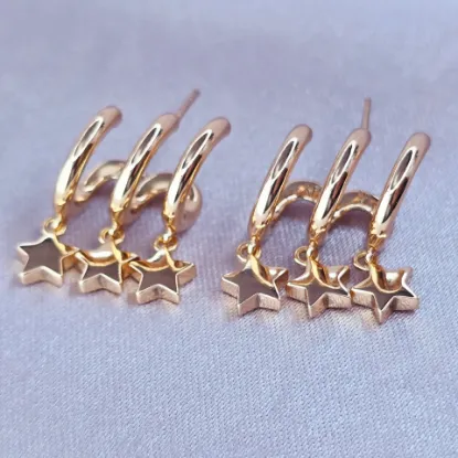 Imagen de Arete Las Tres Estrellas de Mi Vida