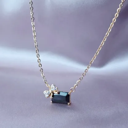 Imagen de Collar Un Gran Presente Negro con Moño  4301