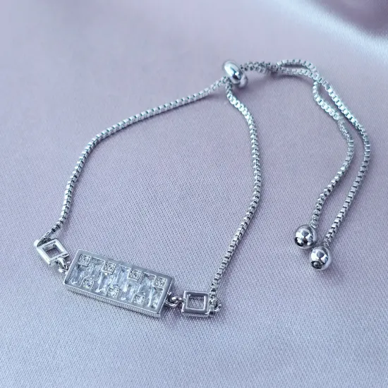 Imagen de Pulsera Ajustable Cuadros con Deseos  2510